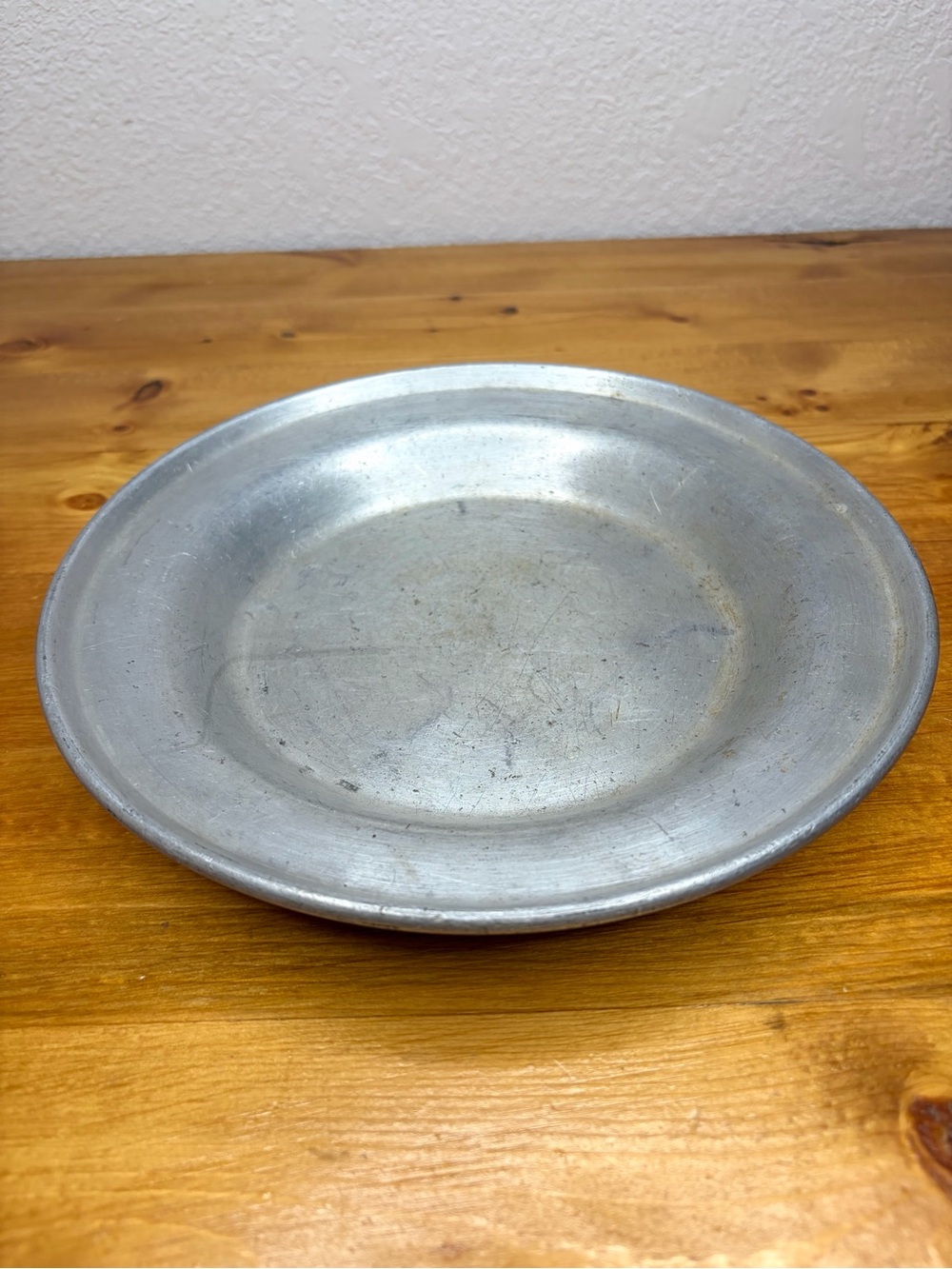 Vintage 9" Enlisted Aluminum Mess Hall Plate USN WW1 USA No. 2 Navy Military